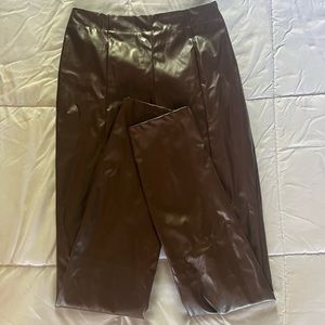 Brown Leather Pants